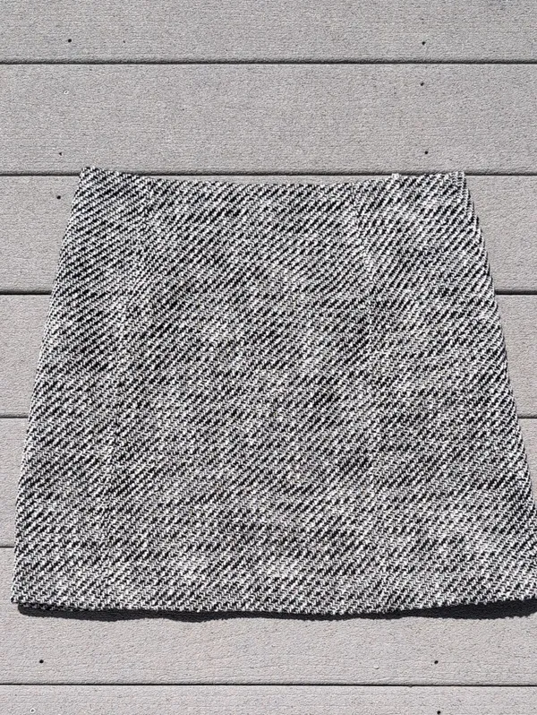 NWT LOFT Tweed Double Zipper Mini Skirt - Image 9