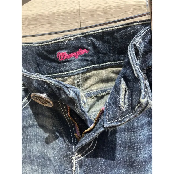 Vintage Wrangler Western Bootcut‎ Blue Denim Jeans Women Size 3X34 Rodeo Cowgirl - Image 8
