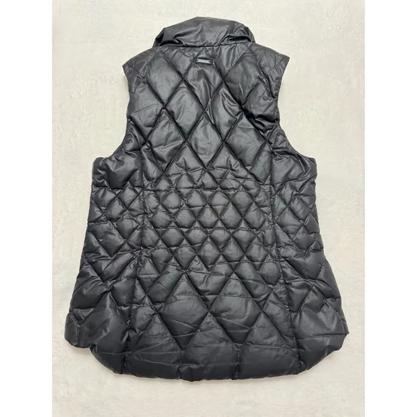 Athleta Womens Quilted Puffer Vest Full Zip Minimalist Black Size M - Image 5