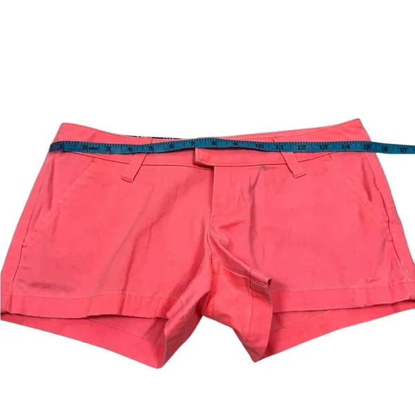 Y2K‎ Volcom Neon Pink Low Rise Shorts Mini Cheeky Hot Girl Summer 2000s - Image 4