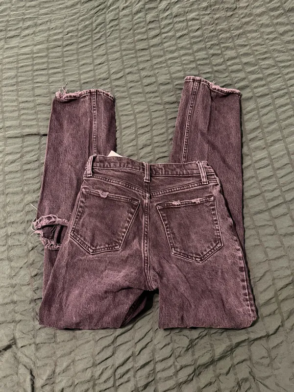 Black Abercrombie Jeans Ultra High-Rise 90s Straight - Image 5