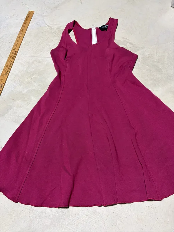 Aritzia Wilfred free Berry-Tone Sleeveless Fit & Flare Mini Dress 8 - Image 2