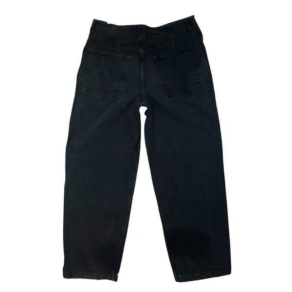 Free People Maryel Mid-Rise Boyfriend Jeans in Blue Black Wash Size 31 Boho Fall - Image 6