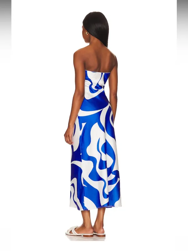 SNDYS blue swirl dress - Image 3