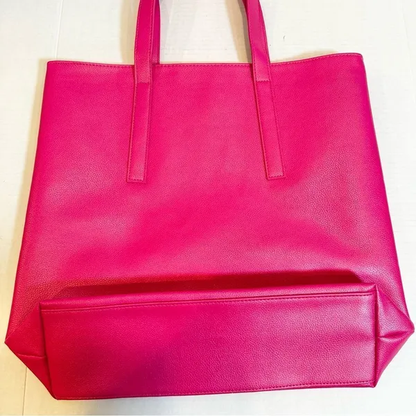 Juicy Couture Tote Bag Women's 16.5" x 15" Pink Gold‎ Studded Fully Lined NWOT - Image 4