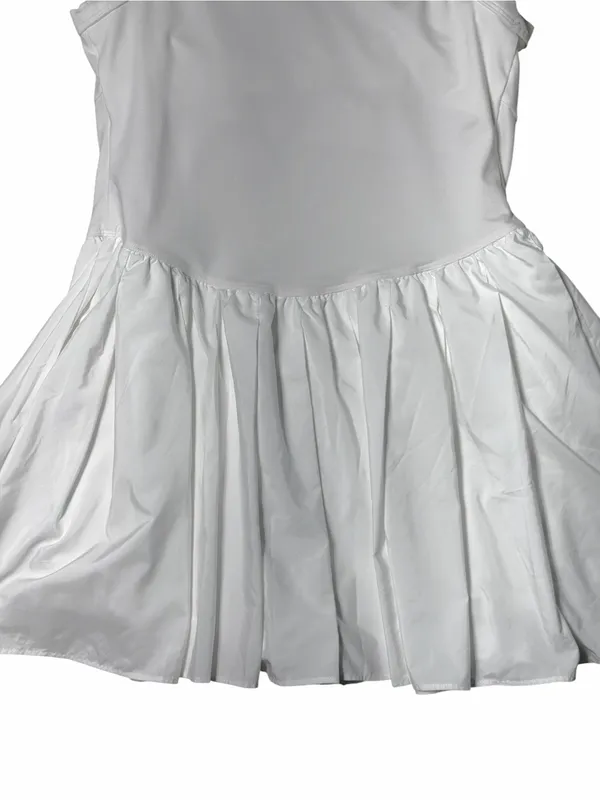 Free People Movement White Swing of Thing Tennis Dress Womens L - Image 7