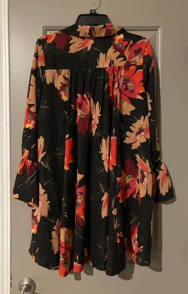 Floral Oversized Tunic Dress - Image 2