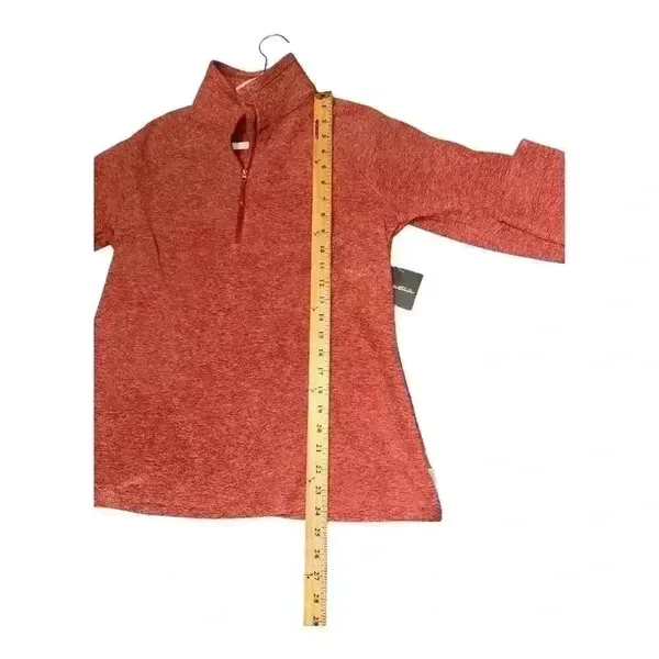 Eddie Bauer Womens‎ Quest Red 1/4 Zip Fleece, Large - Image 6