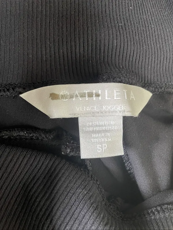 ATHLETA Venice Jogger Pants Travel Athleisure Yoga in Black Size S - Image 13