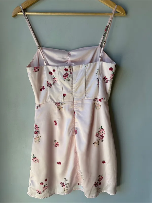 PRINCESS POLLY Mio Mini Pink Floral Dress - Image 3