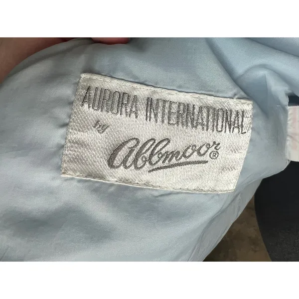 Jacket 1980s hood blue cream Size 20W - Image 11