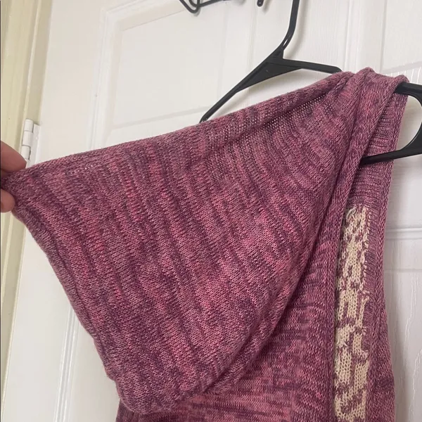 Free people Sleeveless Maroon Tunic with Beige Pattern - Image 4