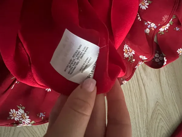 Reformation Cammi Red Floral Mini Dress Cassia 6 - Image 7