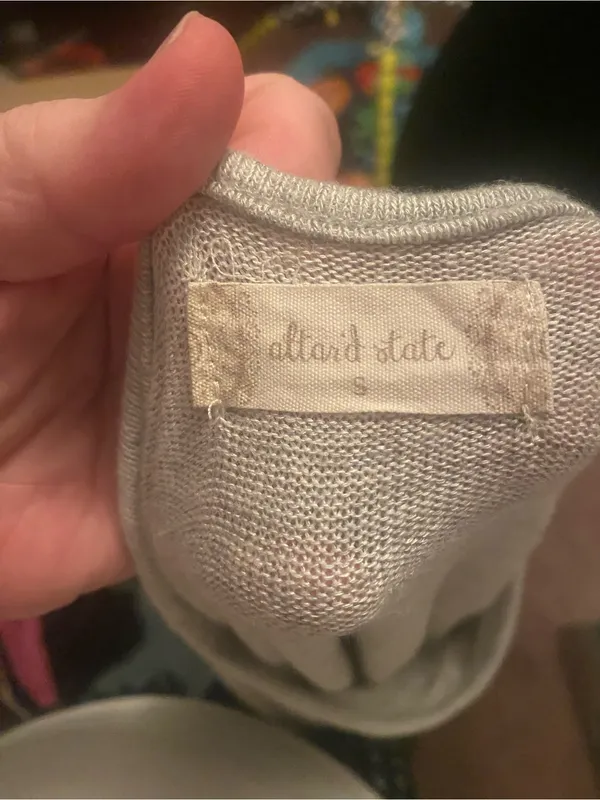 Altar'd State Light Gray Knit Top - Image 3