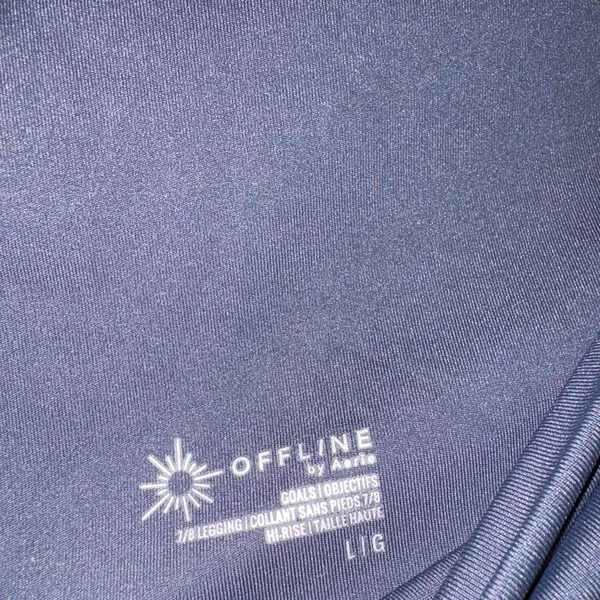 Offline by Aerie Blue Goals 7/8 Leggings Hi-Rise large - Image 2
