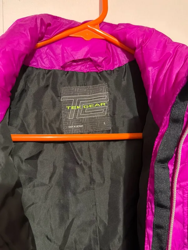tek gear Quilted Sleeveless Vest in Magenta - Image 2