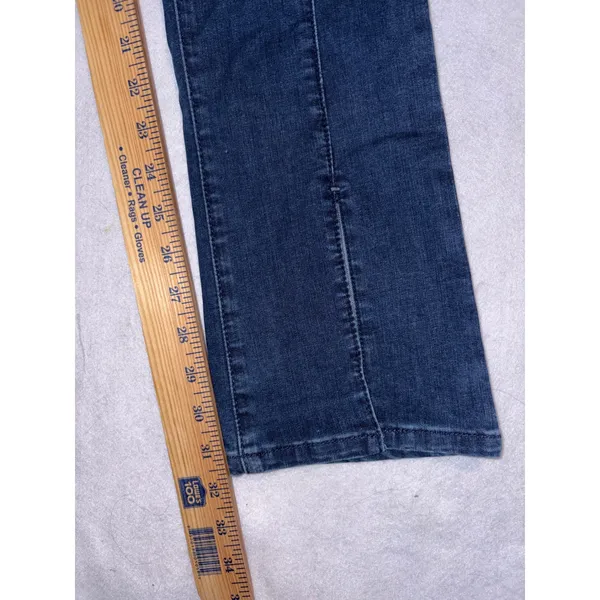 We The Free‎ Double Dutch Free People Dark Wash Split Hem Pull On Skinny Jeans - Image 7