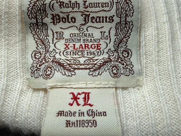 Original Ralph Lauren Polo Jeans Ribbed Henley Top Granola Girl Minimalist - Image 7
