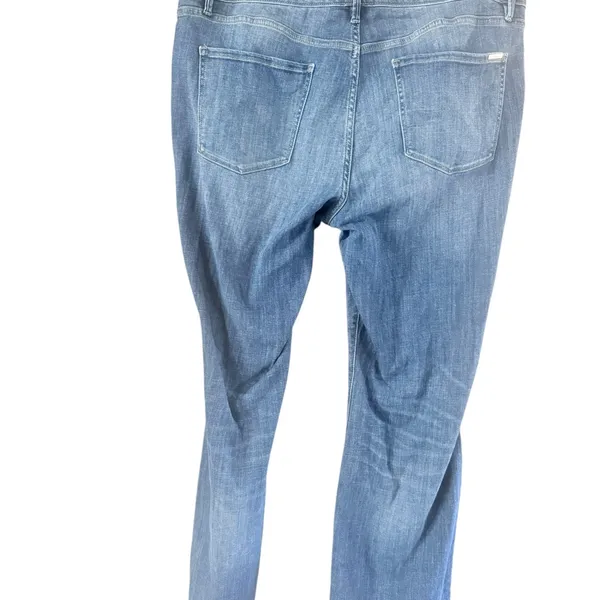White House Black Market Light Blue Flare Jeans - Image 9