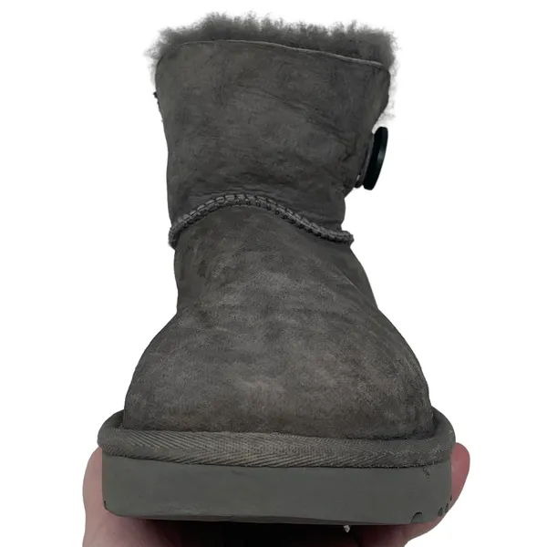 UGG Bailey Button Charcoal Grey Suede Boots Women’s Size 11 - Image 17