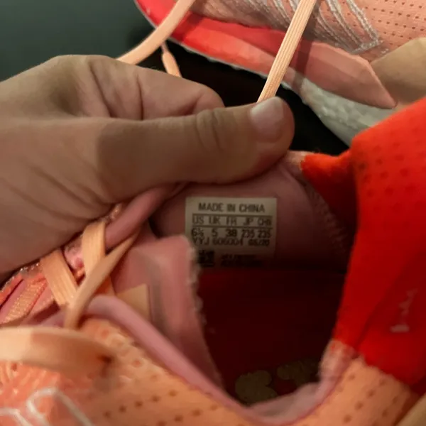 Adidas Pink and Black Running Shoes - Image 4