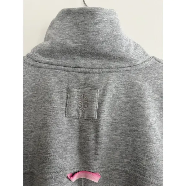 Free People Movement On Your Mark‎ Mock Neck Sweatshirt Gray Women's Size Small - Image 4