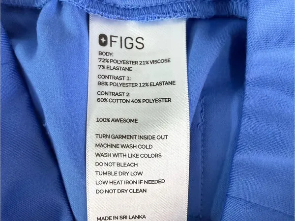 FIGS Zamora Jogger Scrub Pants XXS Petite Blue - Image 5