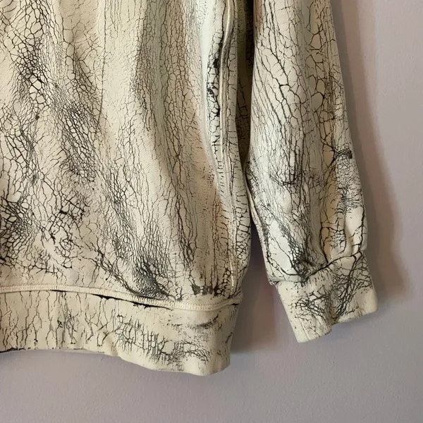 Lululemon Perfectly Oversized Crew White Black Pullover Sweatshirt 8 / Medium - Image 5