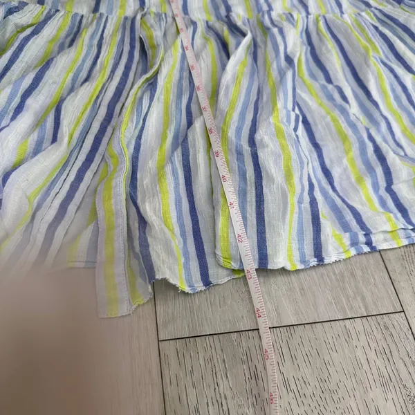 Aerie $78 breezy button down maxi dress beach‎ boho tiered coastal 2022 medium - Image 9