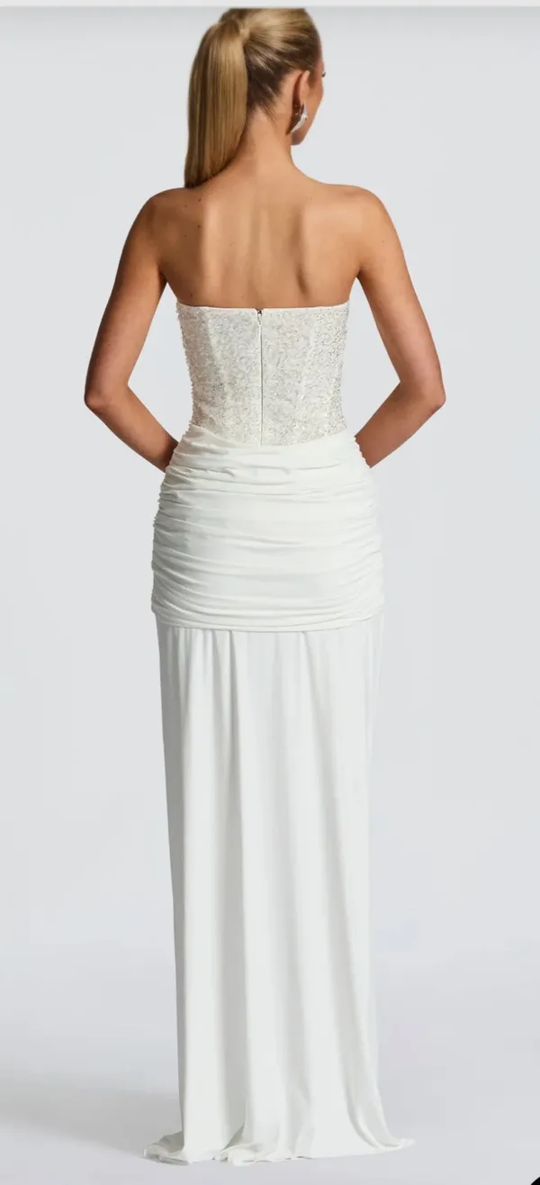 Babyboo white sequin maxi gown - Image 4