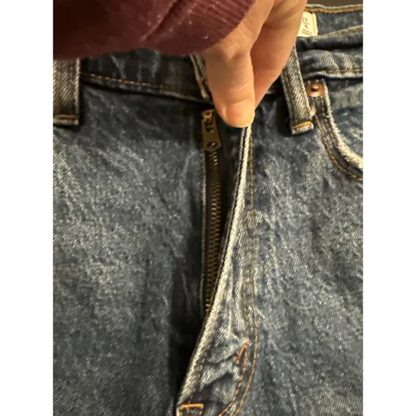 Abercrombie Fitch Womens‎ 27/4 Cutoff Mom Shorts Denim High Rise Rolled Cuff - Image 9