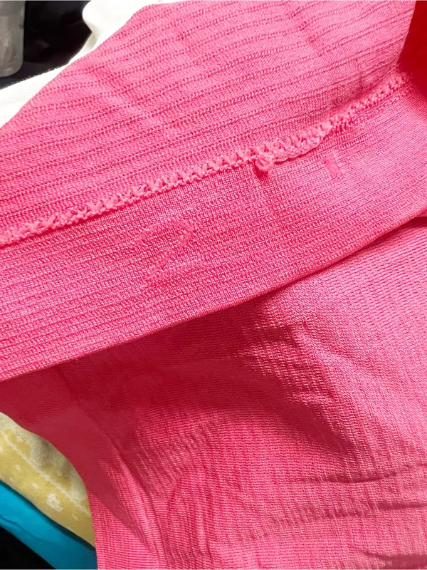 Lululemon Women's Pink Collared Cropped Short-Sleeve Polo - Image 8