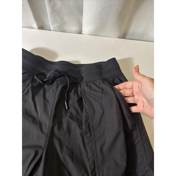 Avia‎ Pants Women Medium Black Pull On Drawstring Bungie Hem Athleisure Hiking - Image 4