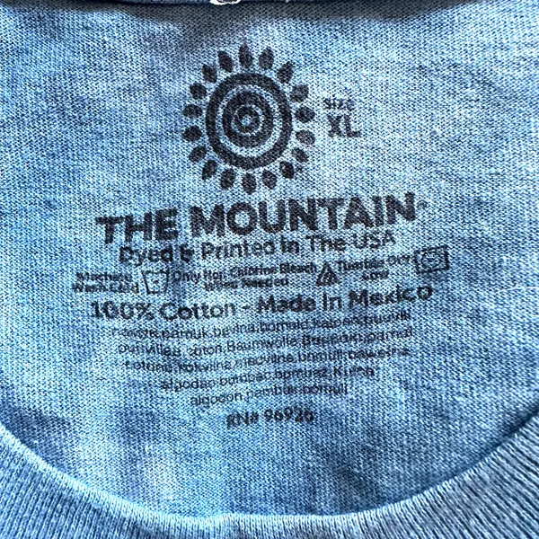 Vintage Y2K 2000's The Mountain XL graphic t-shirt kitten denim overalls pocket - Image 2