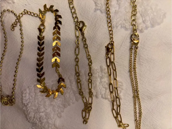 Gold Tone Women's Layered Bracelet Set - Image 3