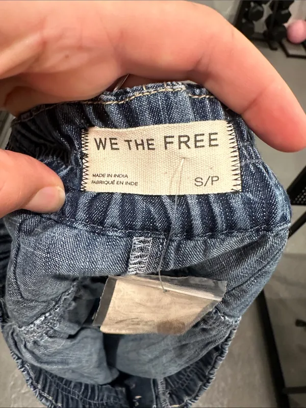 We The Free Women's Free People Relaxed Blue Denim Skirt - Image 5
