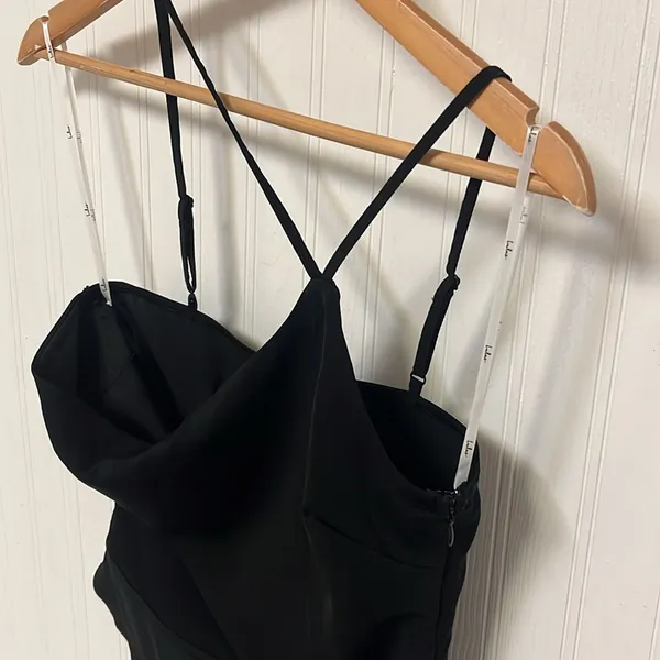 Lulu’s Phenomena Asymmetrical black bodysuit - Image 3