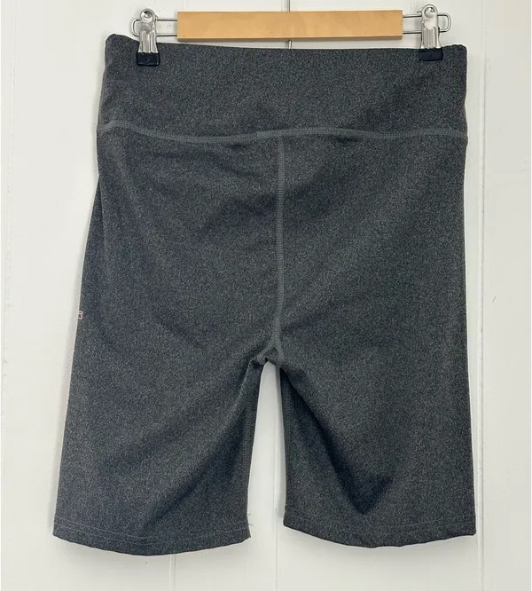 Bebe sport Women Gray Logo Biker Shorts Gym & Training Stretch Jersey XL - Image 3