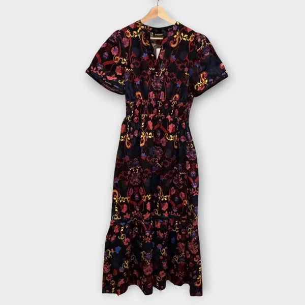 NWT SUGARLIPS Lara Floral Print A-Line Dress Size XS - Image 5
