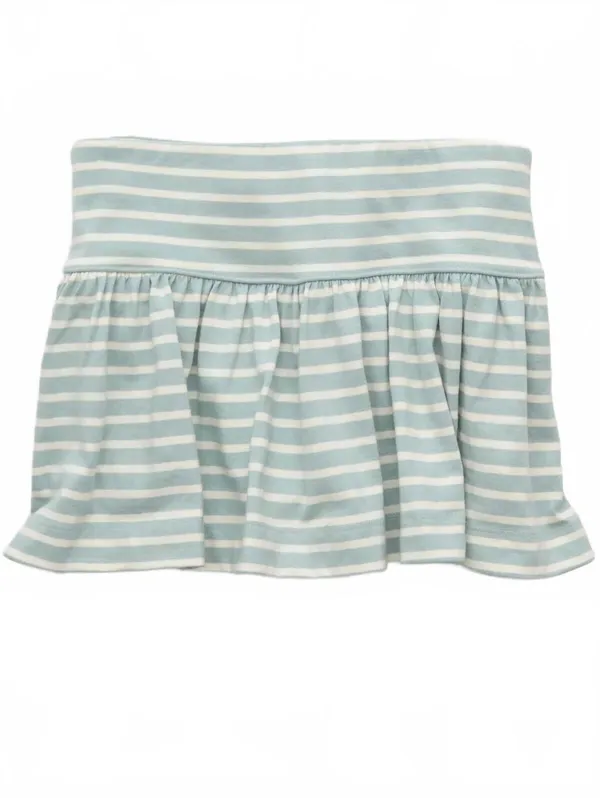 AE Striped Knit Mini Skort American Eagle NWT Gray Snow Green Size Small - Image 5