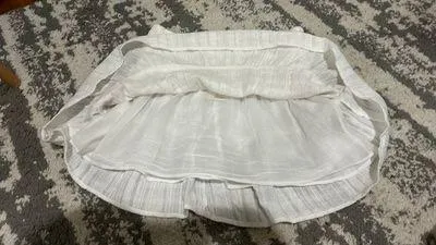 Sim & Sam White High Rise Skirt - Image 2