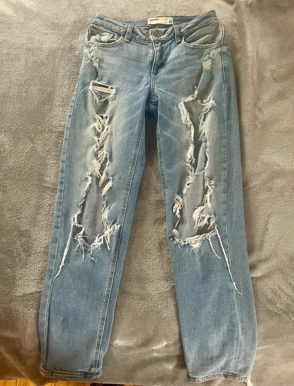 Garage Jeans Ripped Girlfriend light wash - Image 5