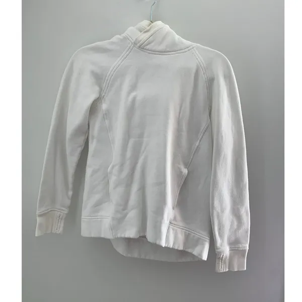 Lululemon White Thick Hoodie size 6 - Image 2