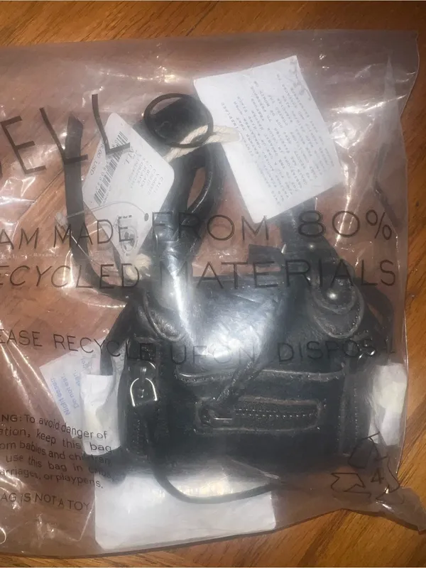 Free People We The Free Micro Emerson Bag Charm Coal black NWT sold out - Image 4