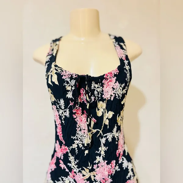 Vintage Starina women’s dress size L floral print - Image 6