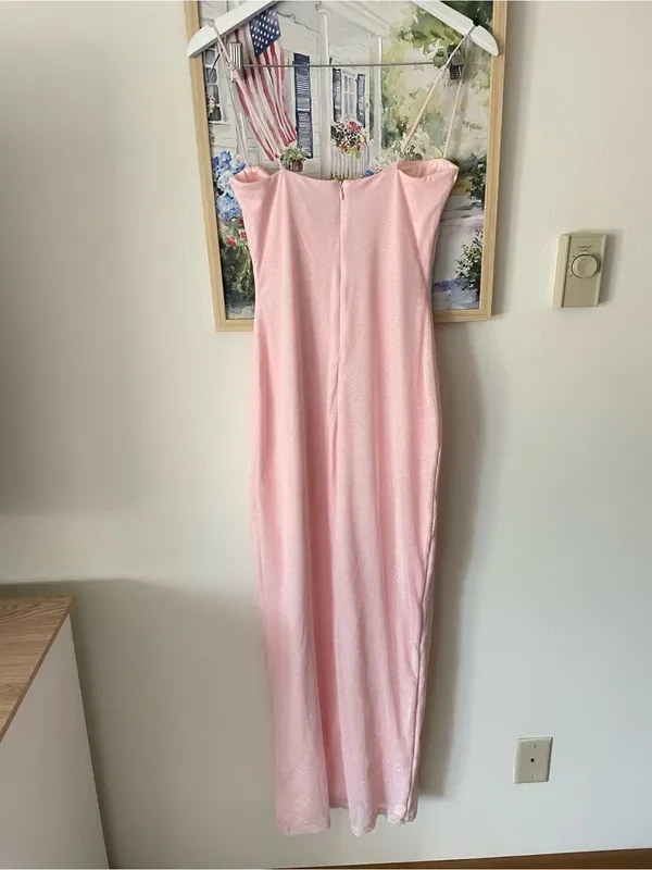 Babyboo Trixie Sparkle Glitter Corset Maxi Slit Dress New *NO GLOVES* - Image 7