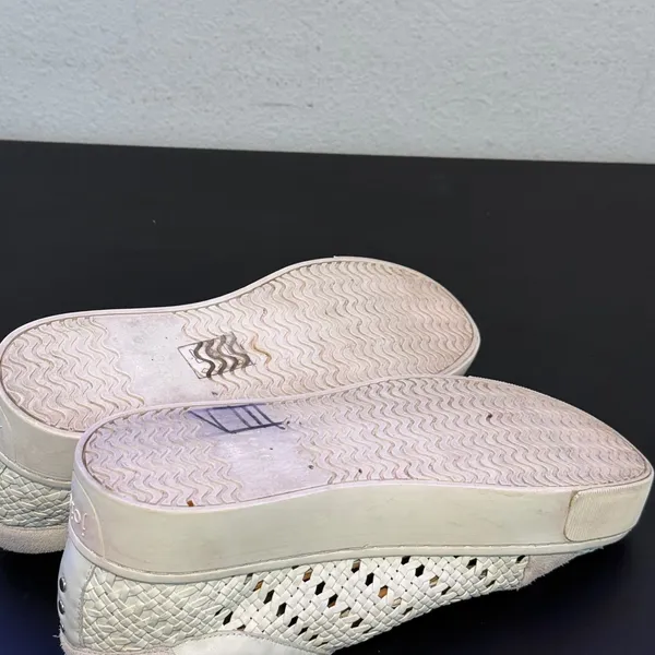 Joie Woven Platform Sneakers Womens 38.5 US 8.5 Basket Wear Flatform Lace Up Shoes - Image 13