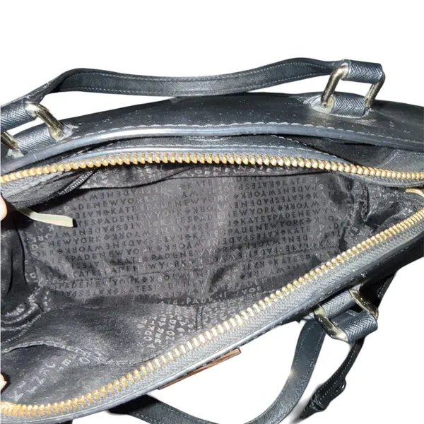 kate spade black satchel handbag - Image 4