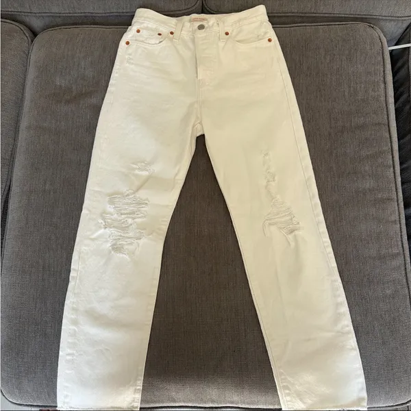 Levi’s White Wedgie Straight Jean - Image 4