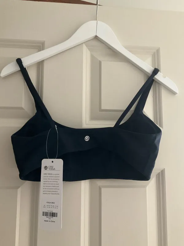 CRZ Yoga Seamless Navy Sports Bra - Image 2